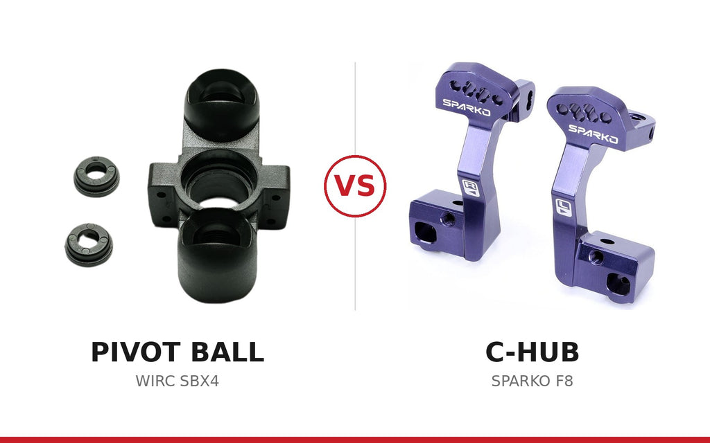 Pivot Ball vs C-Hub Front Suspension on 1/8 Off-Road Buggies: What's the Difference?