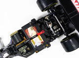 WIRC F26 chassis top-down view showing carbon fibre construction and front wing