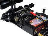 WIRC F26 close-up of motor, spur gear, and battery pack