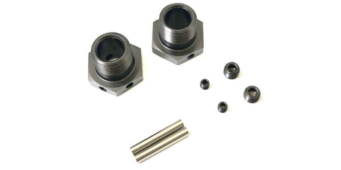 Kyosho Narrow Wheel Hub (2) Gun Metal IFW625NB
