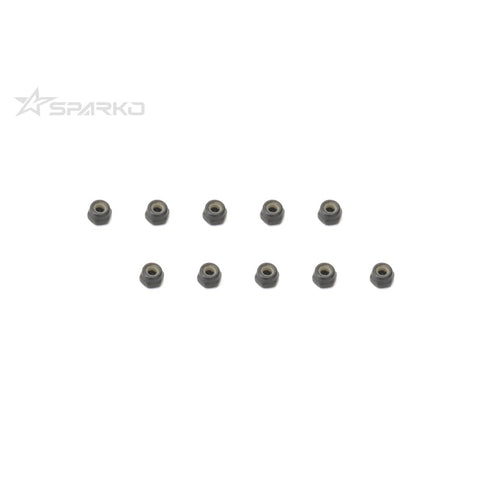 Sparko Flanged Locknut M3 (10pcs)