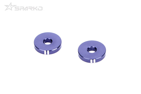 Sparko F8 7075 Aluminium Shock Ball Stud Shim 2mm (2) SE