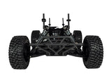 WIRC ST8 chassis rear view showing shocks, roll bar, and rear suspension