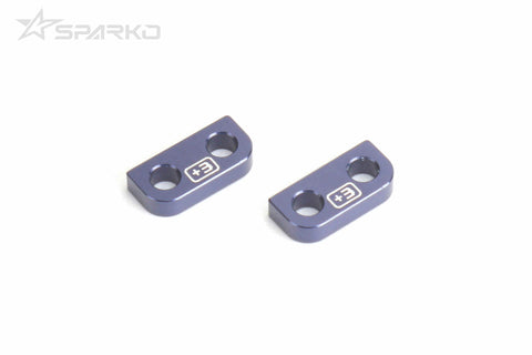 Sparko F8 Aluminium Steering Block 4 Degree Spacer (2)