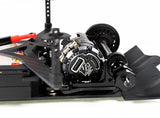 WIRC LM26 close-up of motor, pinion gear, and spur gear drivetrain