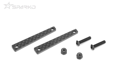 Sparko F8 Carbon Rear Brace Covers 2.0mm - 2pcs