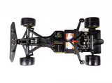 WIRC LM26 chassis top-down view showing carbon fibre construction and electronics layout