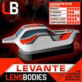 1/8 OFFROAD BODY LEVANTE ULTRA LIGHT WEIGHT - LB08LVT-UL - HOT RACE