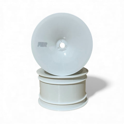 PBR 1/10 Rear Wheel 2wd/4wd - 5 Pairs - White