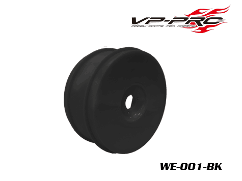 VP PRO 1/8 Buggy Plastic Dish Rim (Black) - Pair