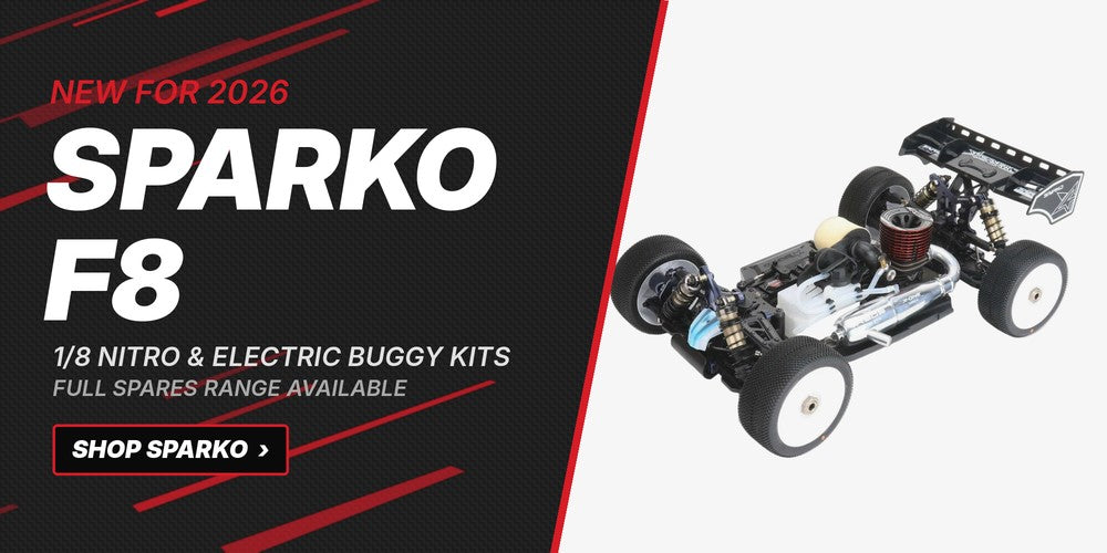 New for 2026 – Sparko F8 1/8 Nitro and Electric Buggy Kits